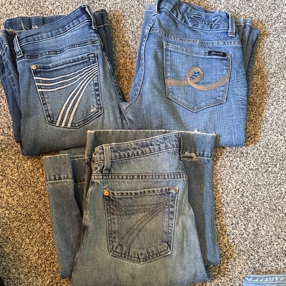 3 pack 7forallmankind jeans